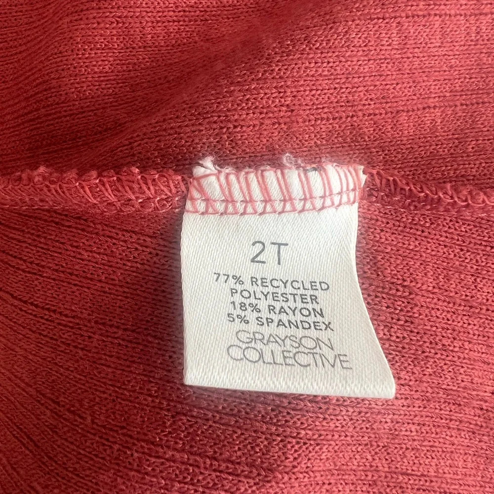 New Grayson Collective for Target Ribbed Ruffle Dress 2T - Picture 8 of 8